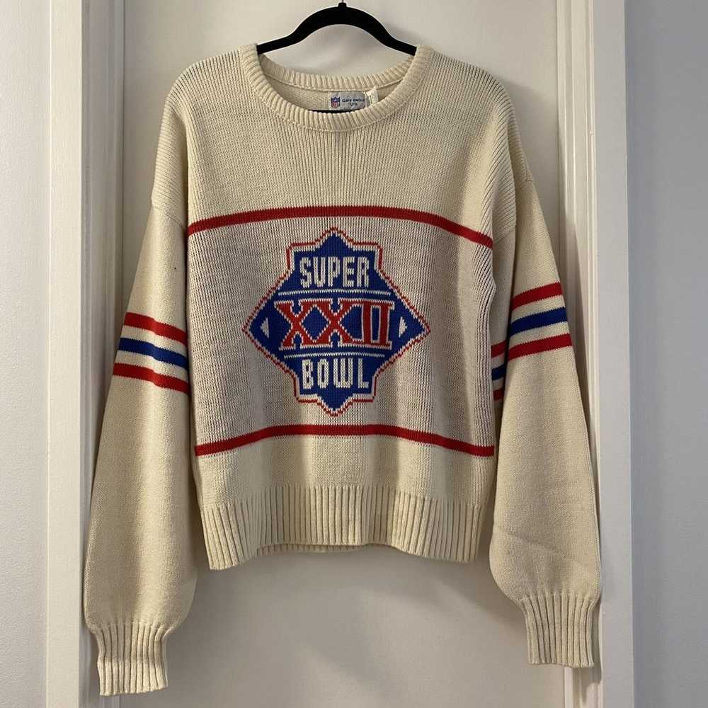 Vintage NFL (Cliff Engle) - Cleveland Browns Crew Neck Sweater 1980s Large