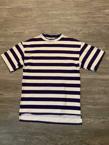 80s stripe purple t-shirt - Gem