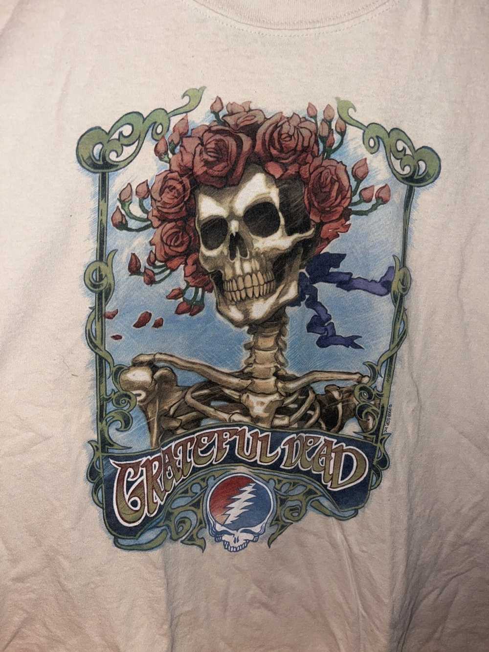 Daydreamer Grateful Dead Skull & Roses Raglan Crew W - Khaki Small