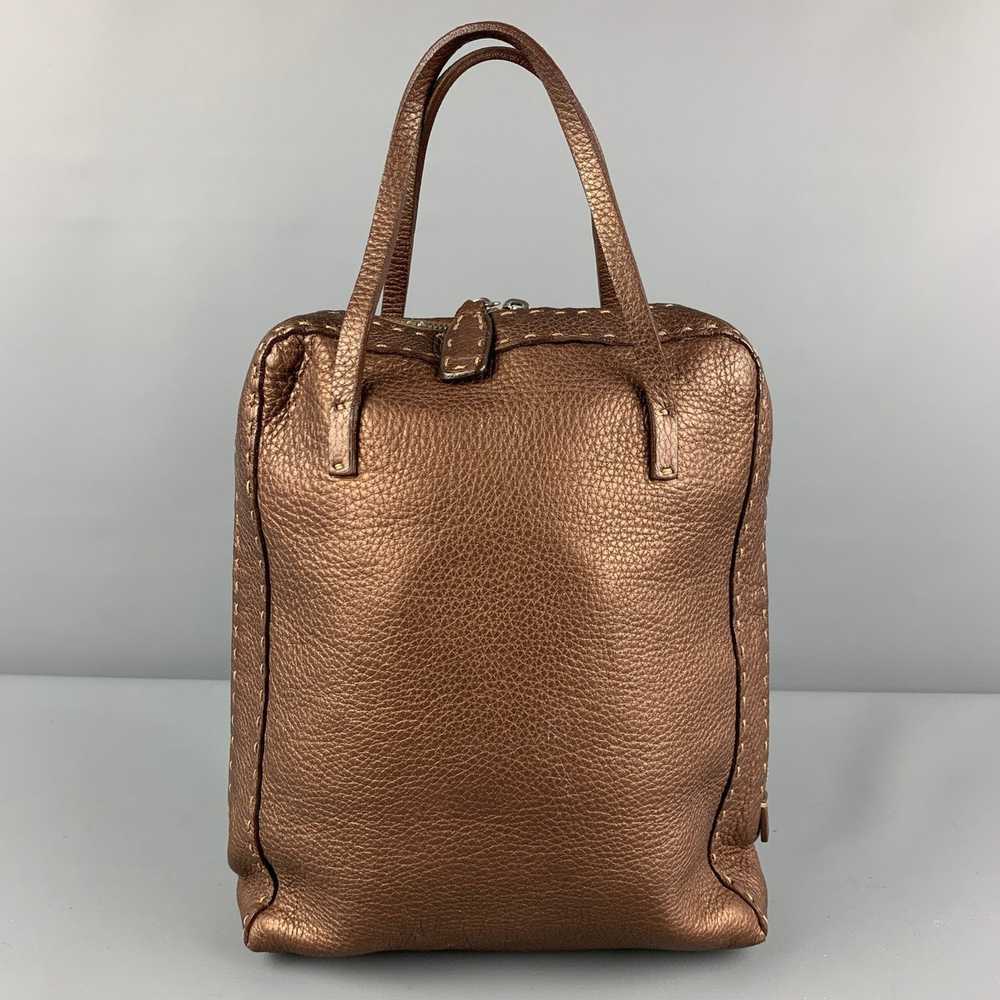 Fendi SELLERIA N4911859 Copper Contrast Stitch Pe… - image 1