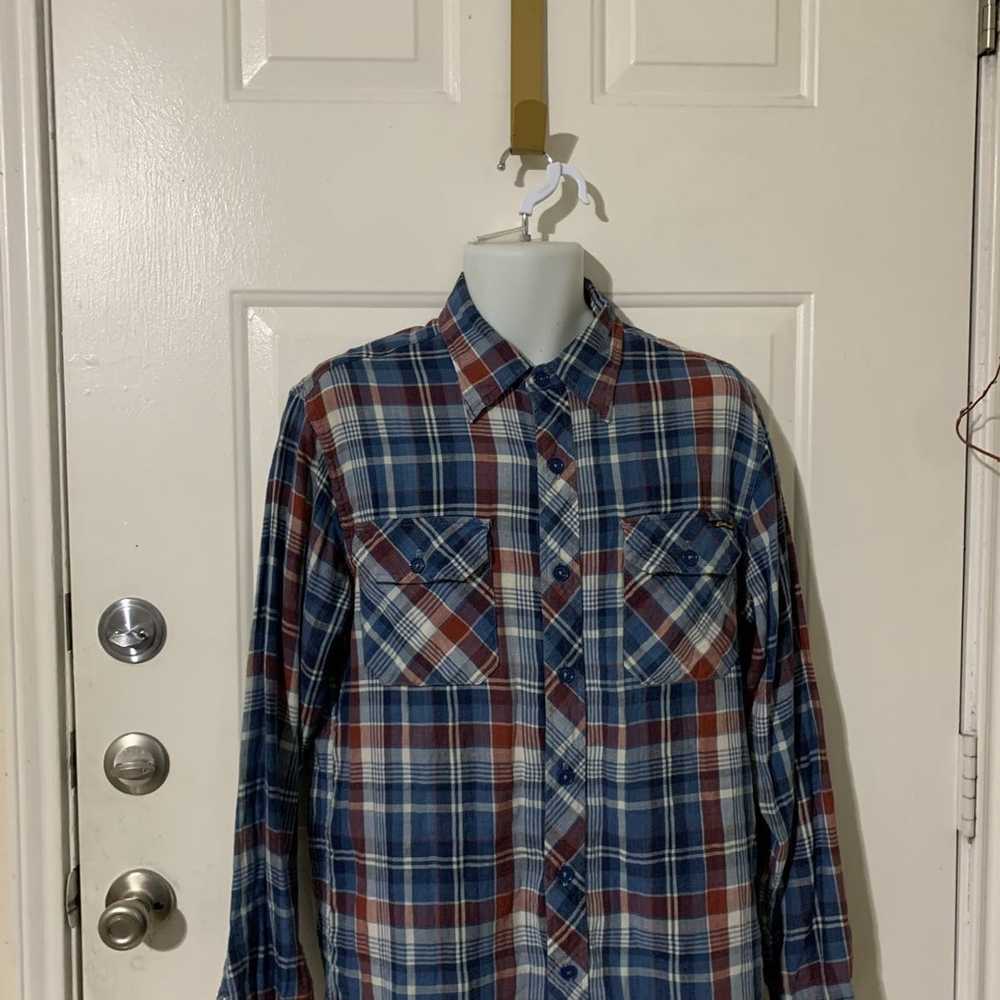 Civilianaire Plaid Flannel 2 Pocket button front … - image 1