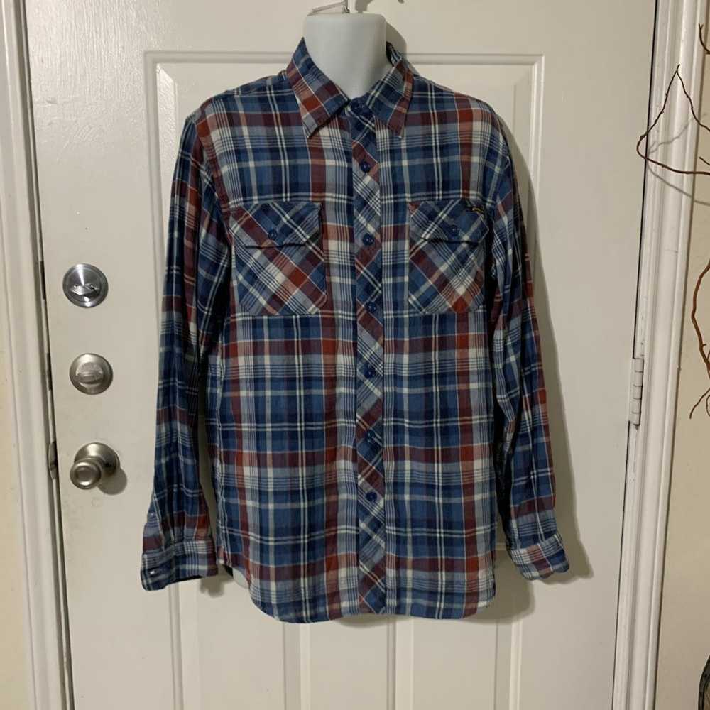 Civilianaire Plaid Flannel 2 Pocket button front … - image 2