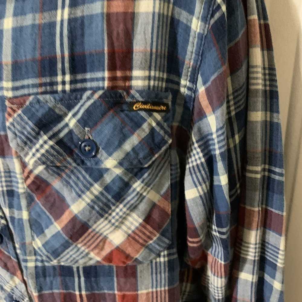 Civilianaire Plaid Flannel 2 Pocket button front … - image 4