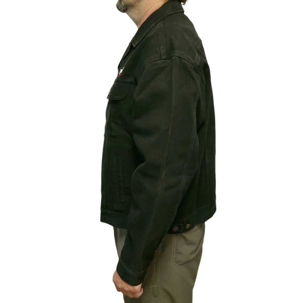 Lee THE HAUNTED Tour 2004 denim jeans jacket heav… - image 2