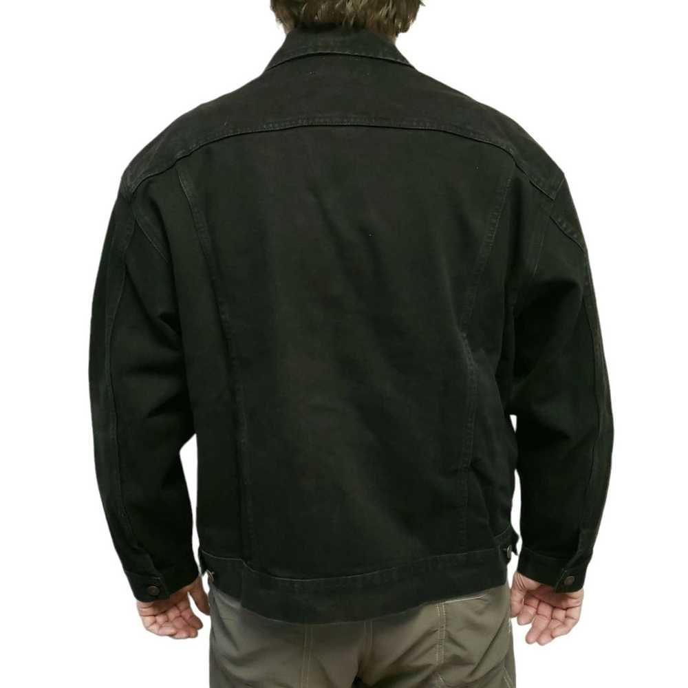 Lee THE HAUNTED Tour 2004 denim jeans jacket heav… - image 3