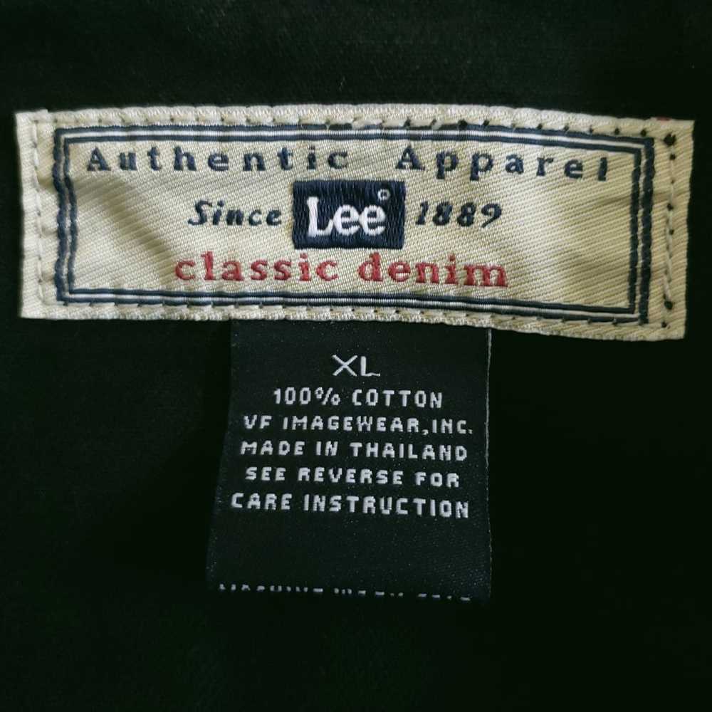 Lee THE HAUNTED Tour 2004 denim jeans jacket heav… - image 8