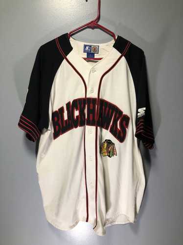 Starter × Vintage RARE Vintage Blackhawks Basebal… - image 1