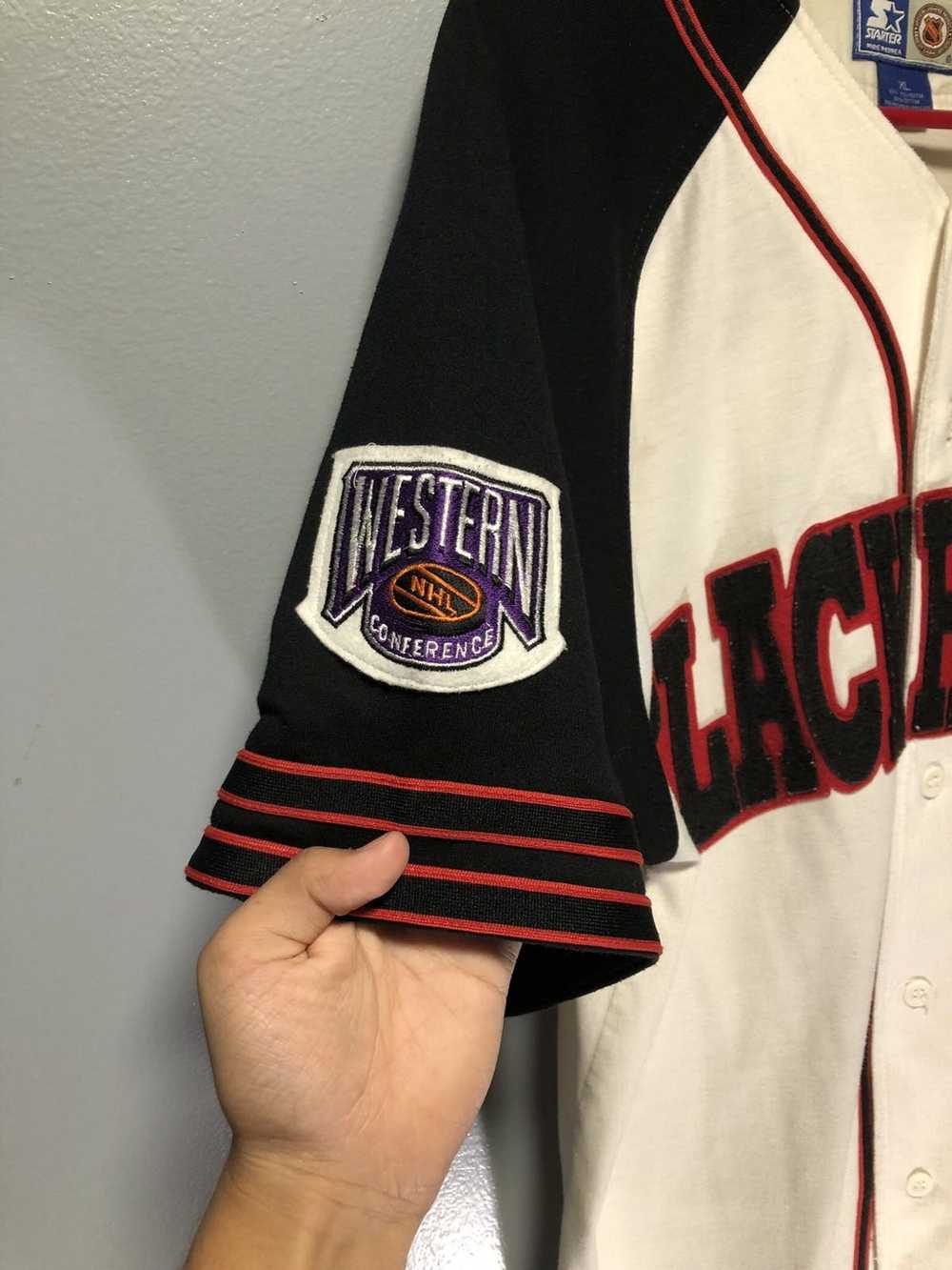 Starter × Vintage RARE Vintage Blackhawks Basebal… - image 3