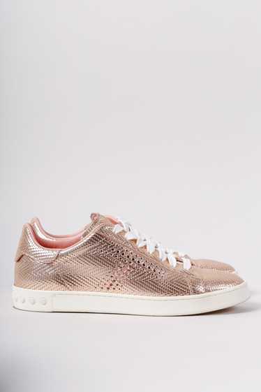 Tod's Tod's Perforated T, Metallic Sneakers