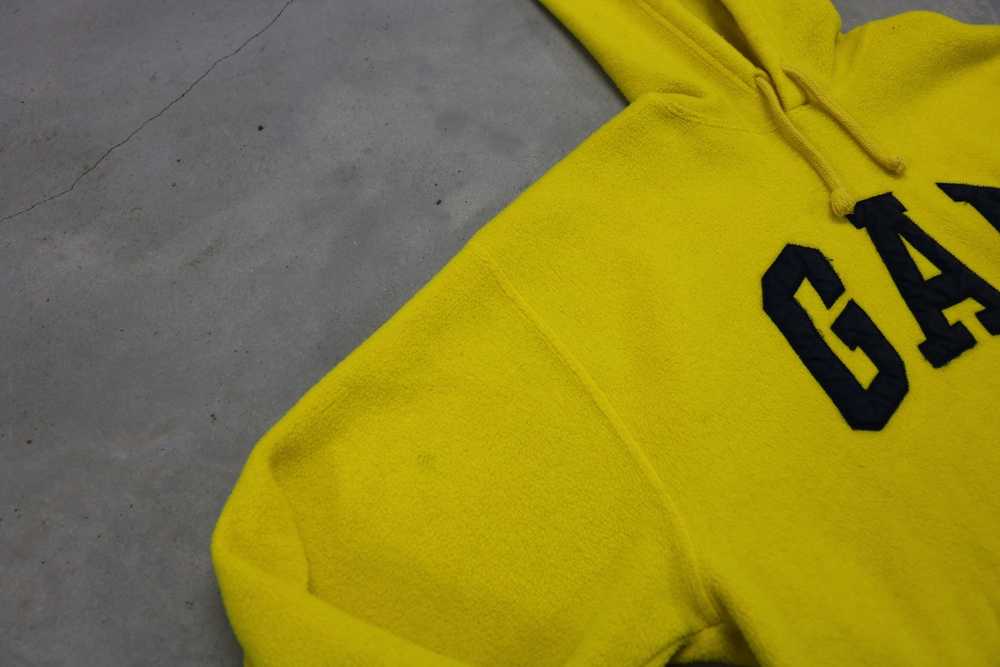Gap × Streetwear × Vintage GAP Yellow Fleece Hood… - image 4