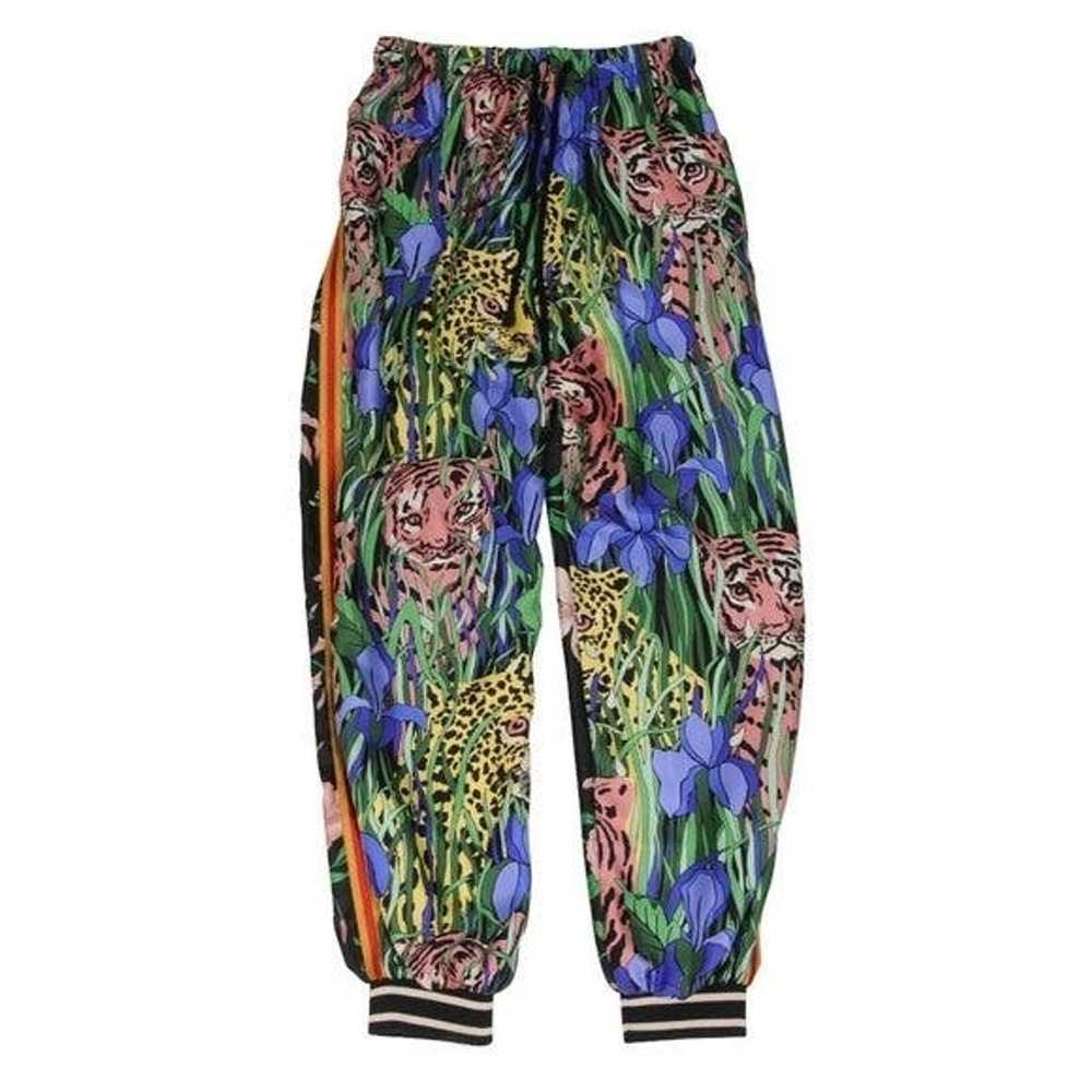 Gucci Flowy Joggers Size 26 Floral Tiger Side Str… - image 1