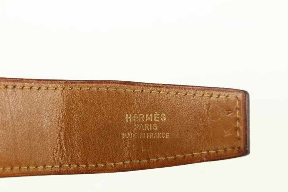 Hermes Hermès 32mm Reversible Havane Crocodile H … - image 4