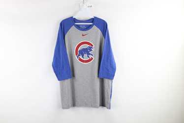 Nike Women's Chicago Cubs Triple Blend Raglan 3/4 T-Shirt