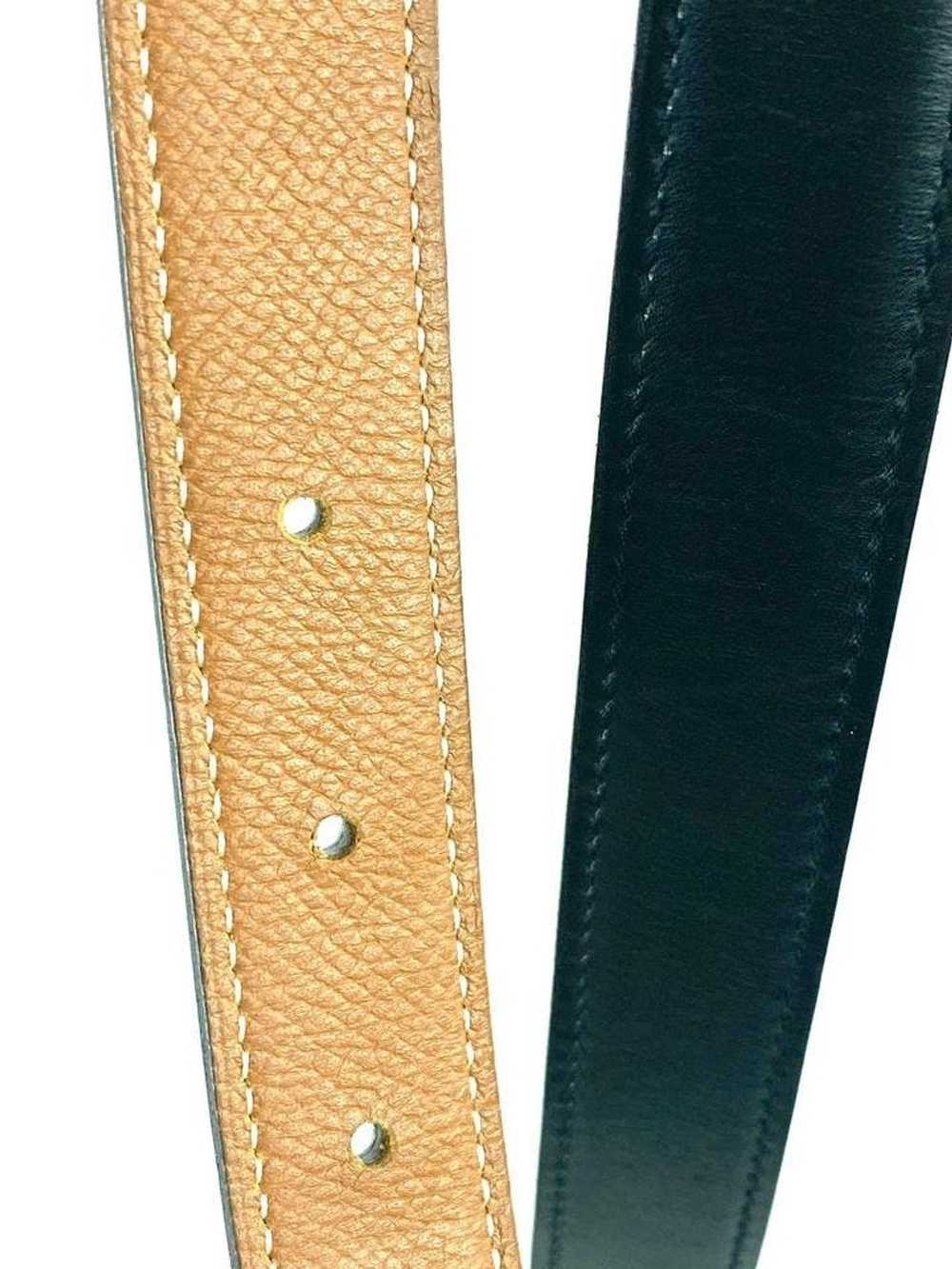 Hermes Hermès H Logo Reversible Belt Kit Gold Bla… - image 10