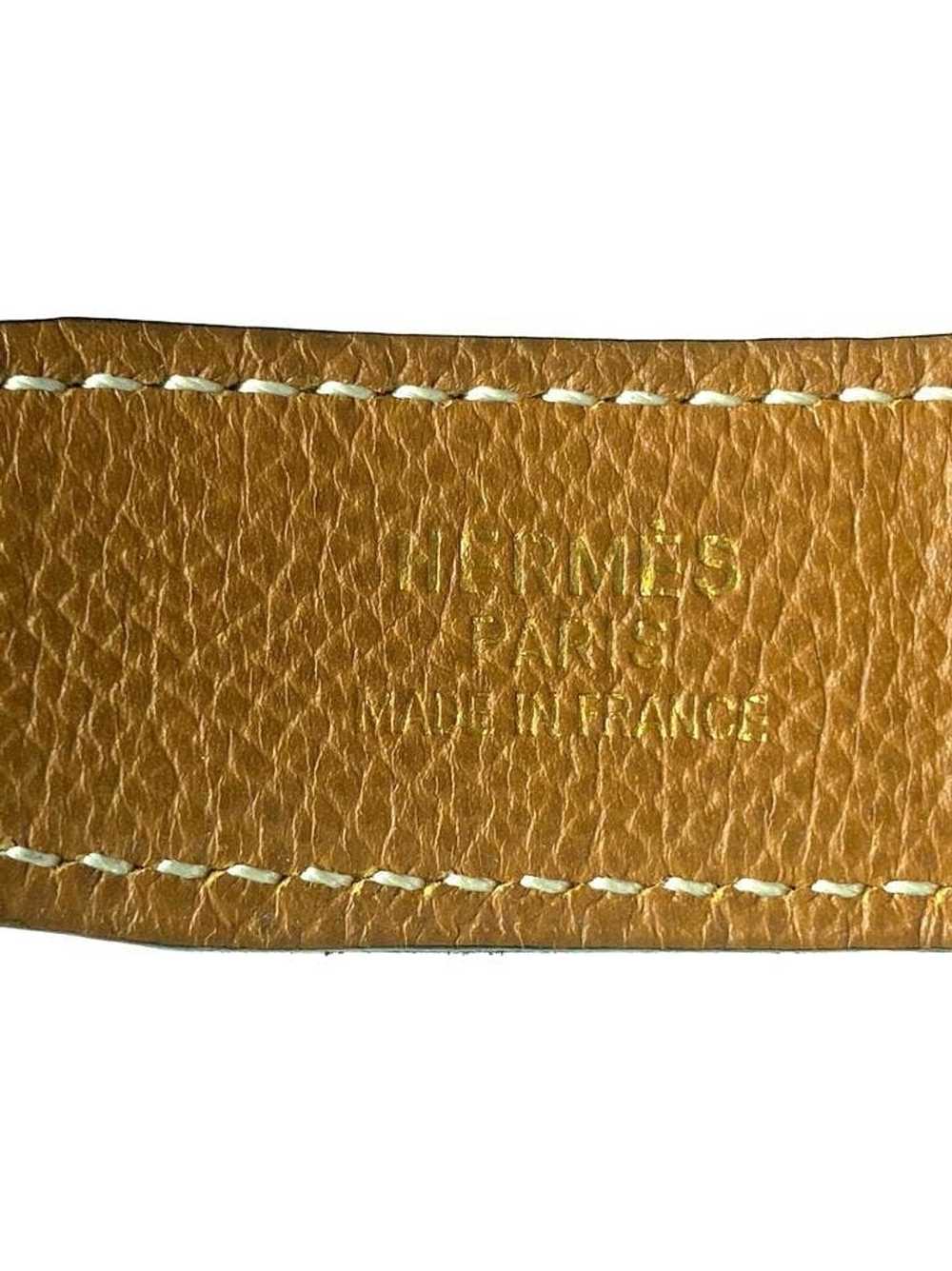 Hermes Hermès H Logo Reversible Belt Kit Gold Bla… - image 8