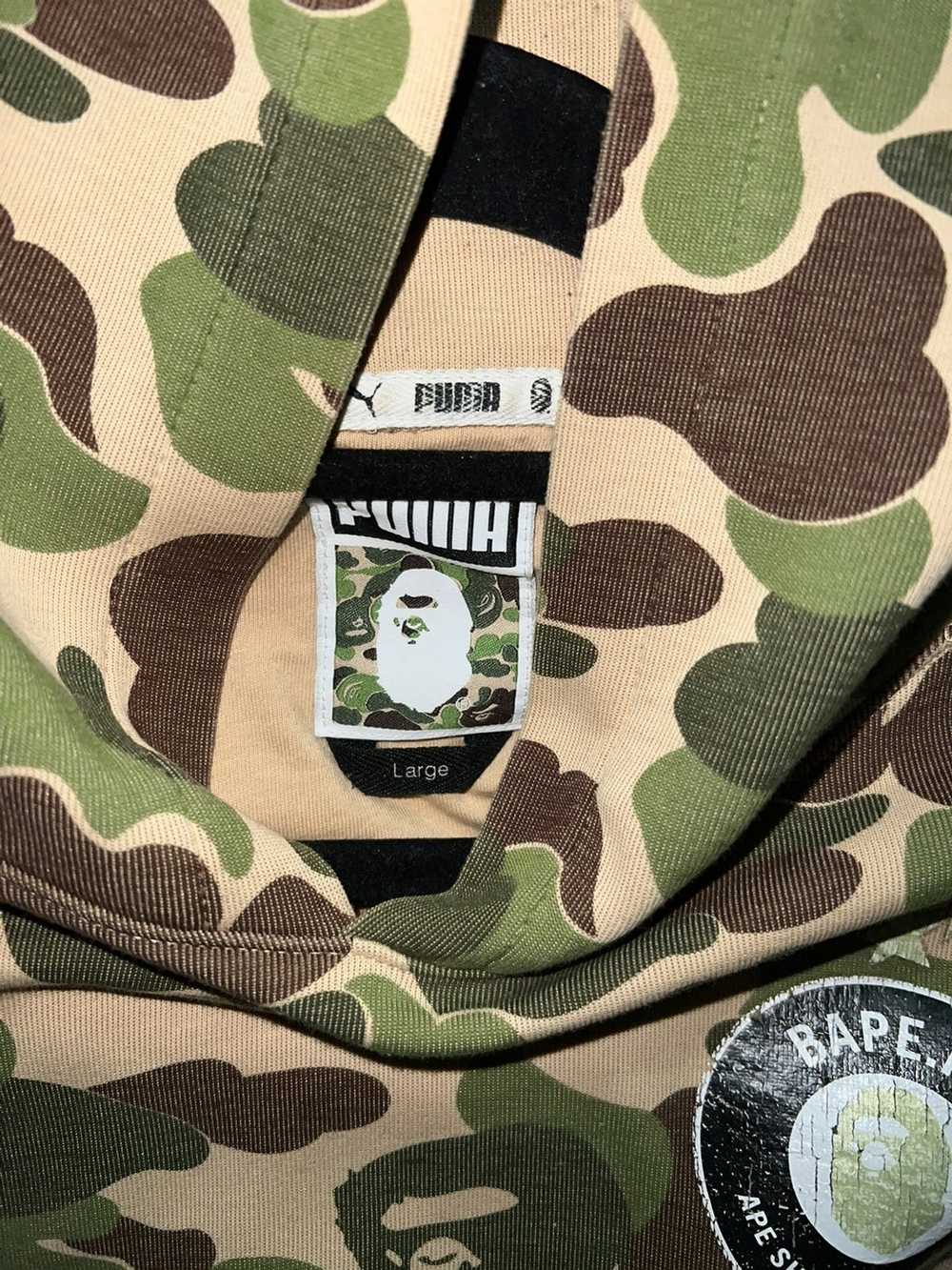 BAPE X Puma ABC Camo Shark Hoodie Black/Green Men's - FW15 - US