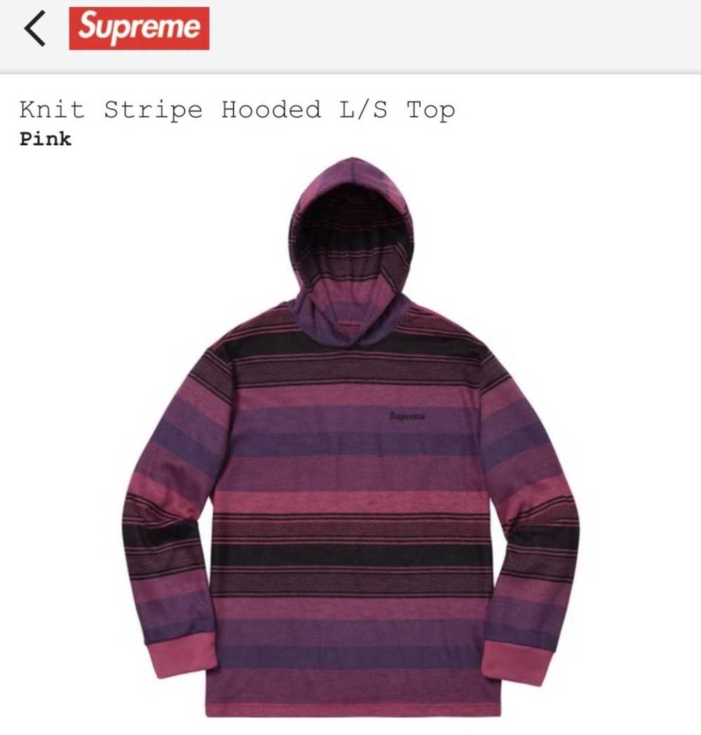 Supreme Supreme Knit Stripe Hooded L/S Top/Hoodie - image 4