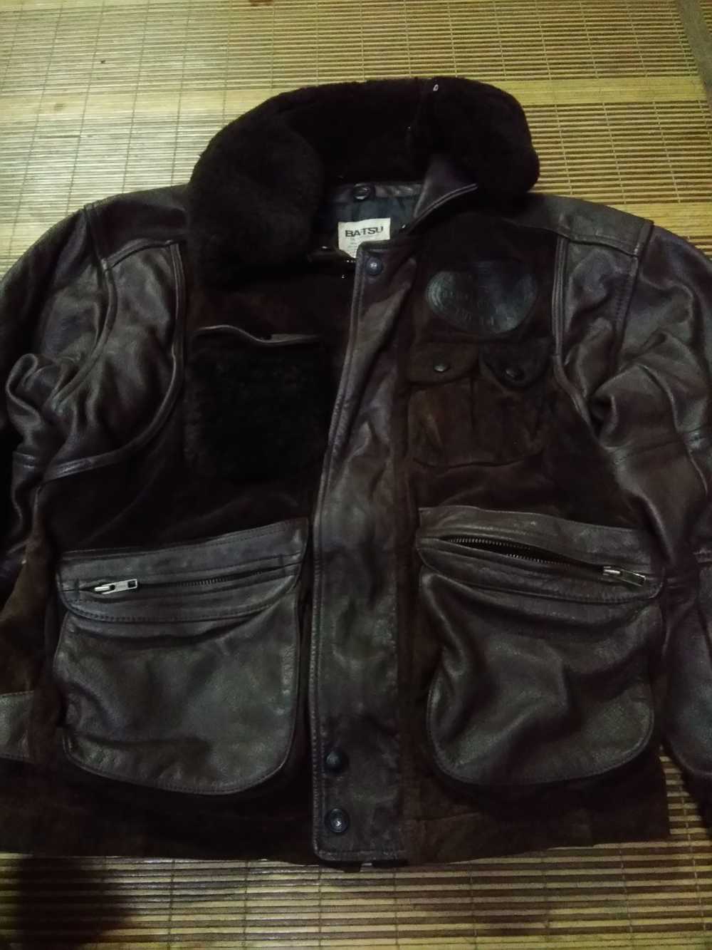 Japanese Brand × Leather Jacket Vintage Japanese … - image 4