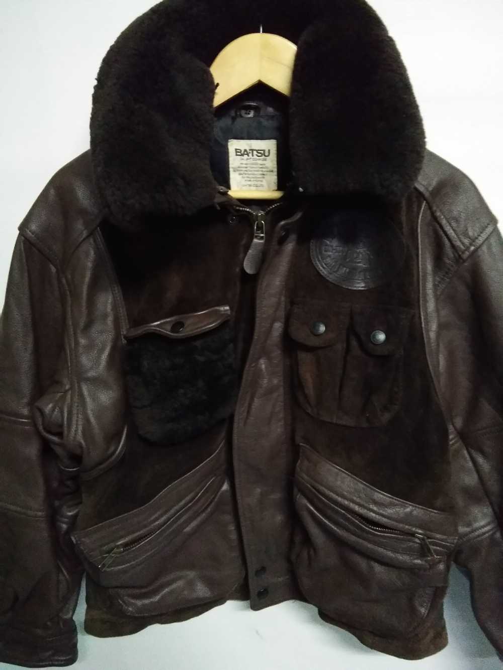 Japanese Brand × Leather Jacket Vintage Japanese … - image 6