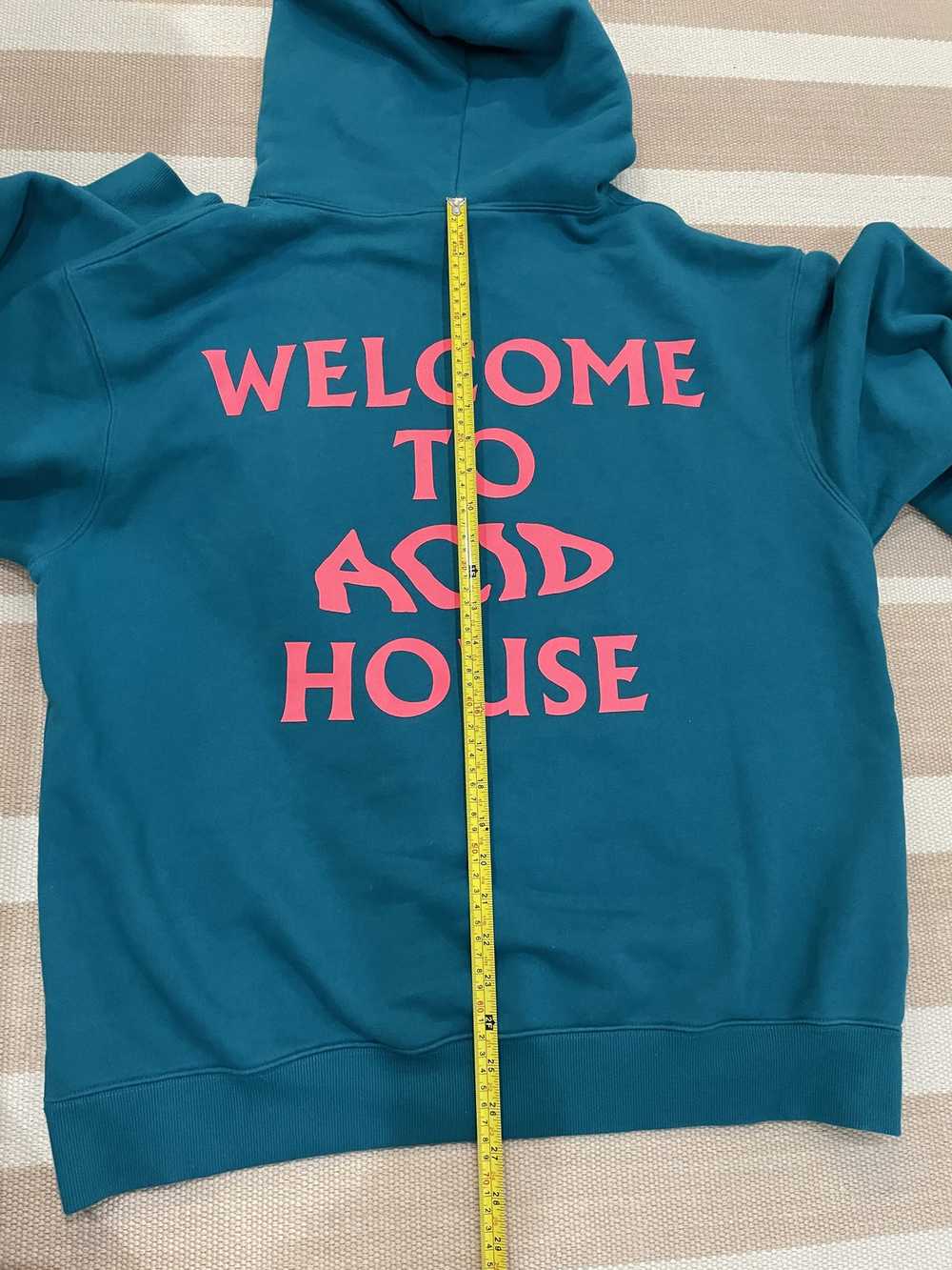 Streetwear Welcome To Acid House Hoodie - Teal - image 7