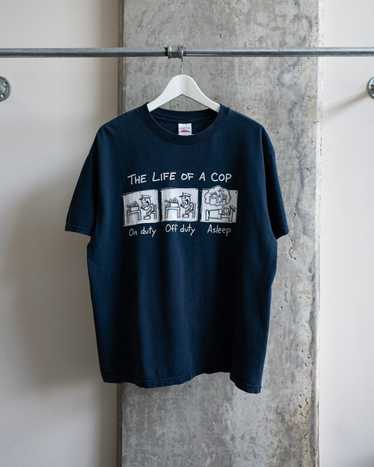 Vintage The life of a cop tee - 1990S/2000S - L