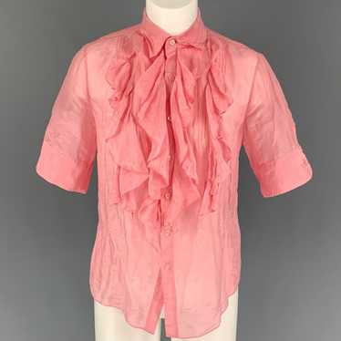 Ralph Lauren Black Label Pink Ruffled Short Sleev… - image 1