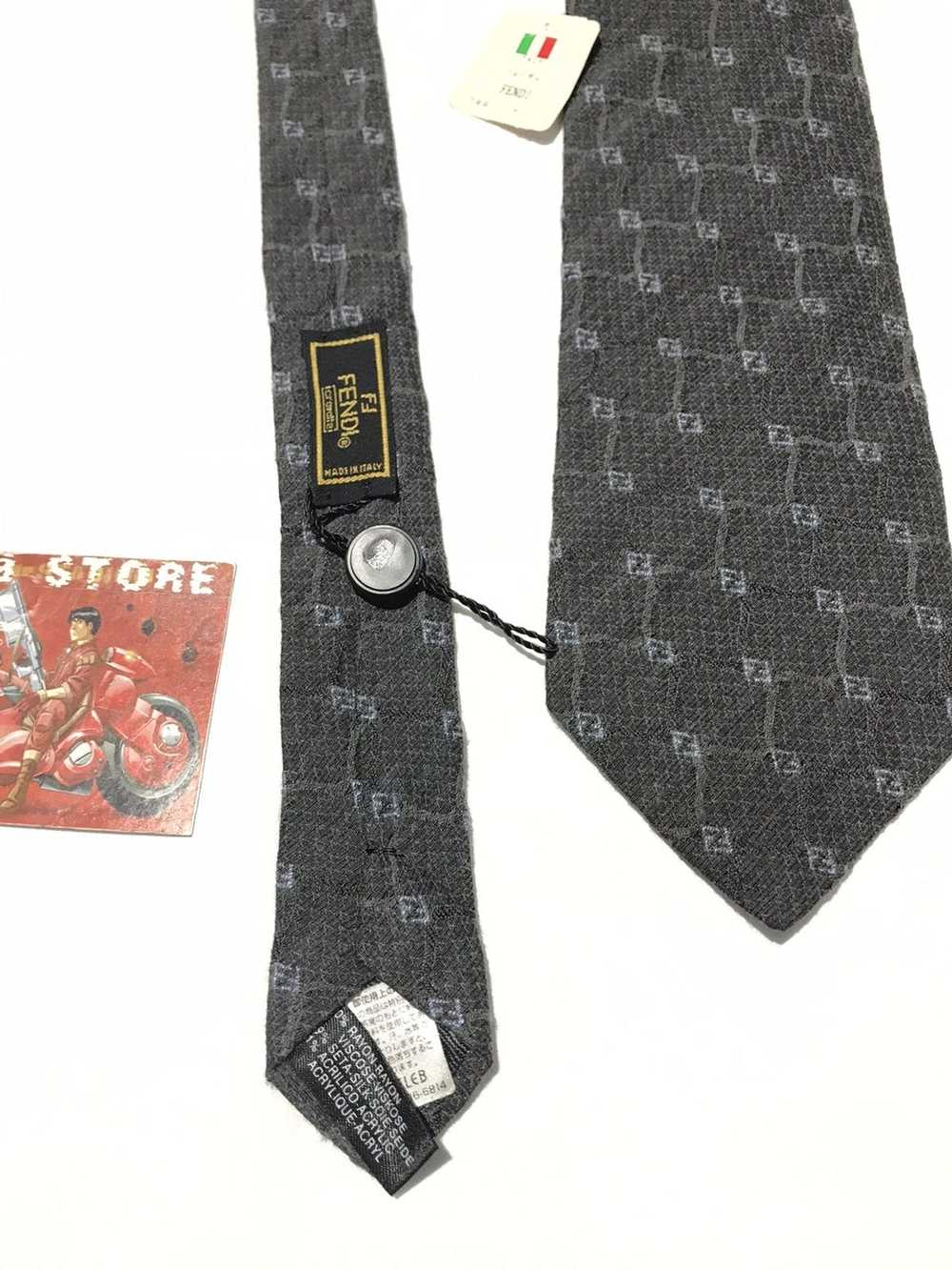 Fendi × Italian Designers Fendi FF Logo Silk Ties - image 4