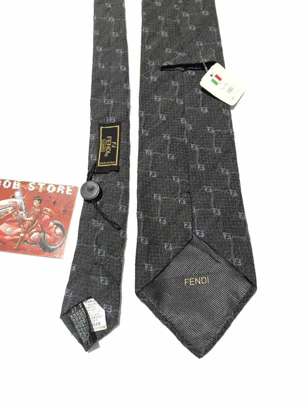 Fendi × Italian Designers Fendi FF Logo Silk Ties - image 5