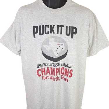 Vintage Texas Roller Hockey T Shirt Vintage 90s P… - image 1