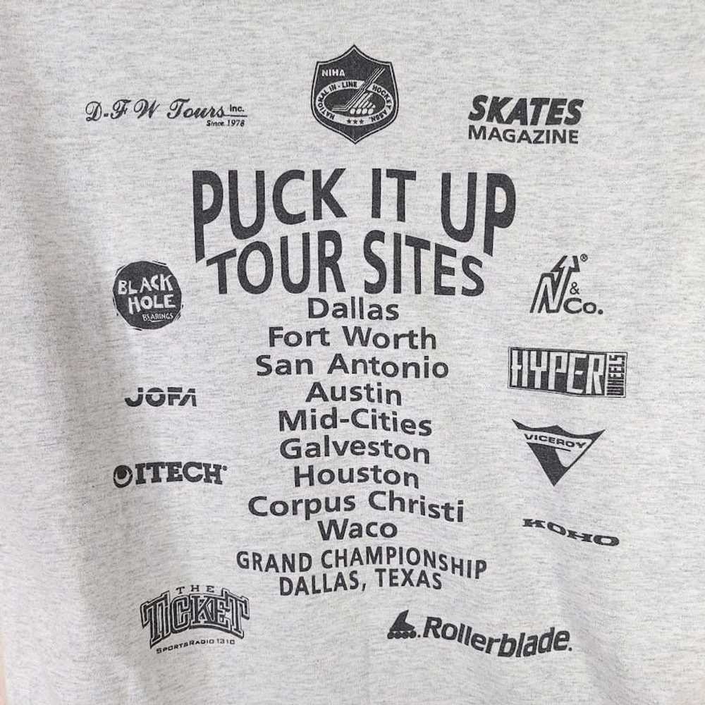 Vintage Texas Roller Hockey T Shirt Vintage 90s P… - image 4