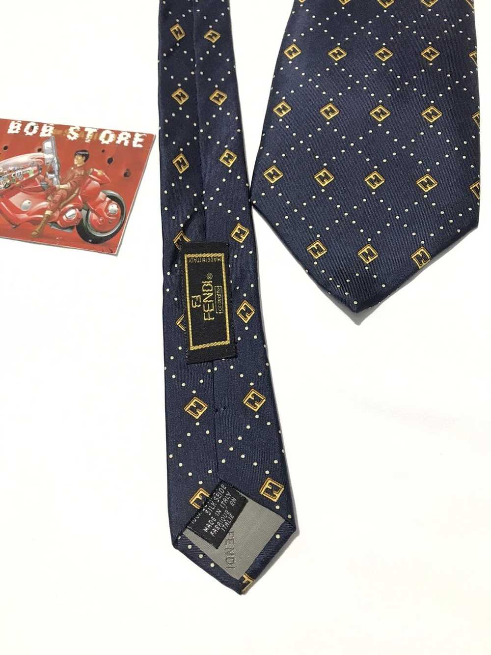 Fendi × Italian Designers Fendi FF Logo Silk Ties - image 4