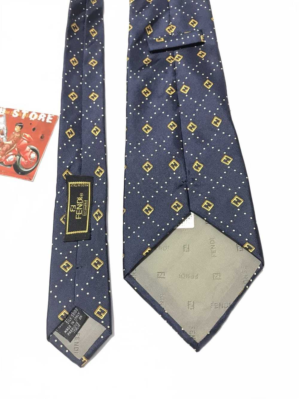 Fendi × Italian Designers Fendi FF Logo Silk Ties - image 6