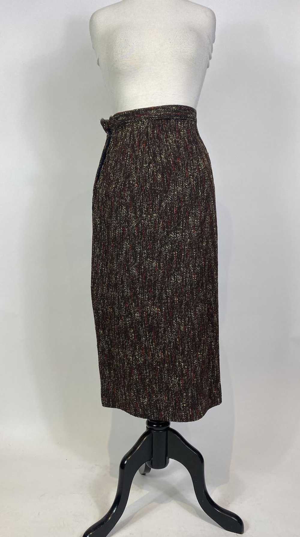 1920s Jumbo Collar Tweed Skirt and Jacket 2 pc. S… - image 6