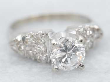 Stunning 1970s GIA Certified Diamond Engagement R… - image 1