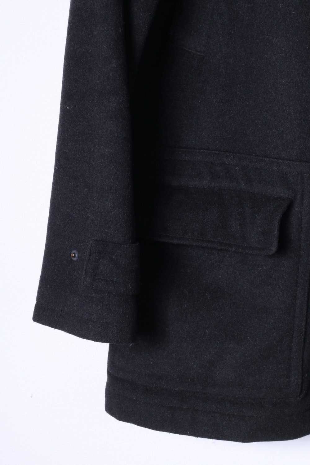 Jeff Banks Jeff Banks Men L Coat Charcoal Wool Ca… - image 3