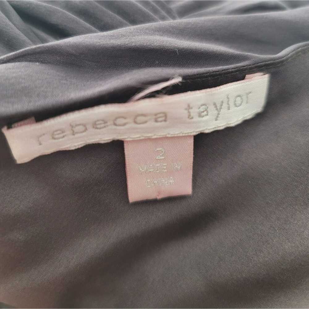 Rebecca Taylor Rebecca Taylor Black Dress Silk Wo… - image 11