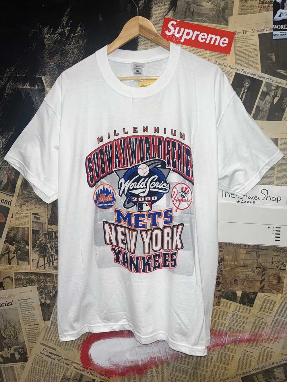 Y2K NY Yankees Mets 2000 Subway World Series t-shirt Extra Large