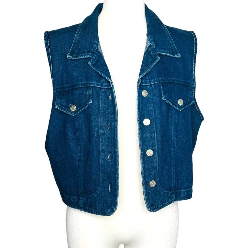 Streetwear Apache Denim Vest Size L Vintage Apach… - image 2