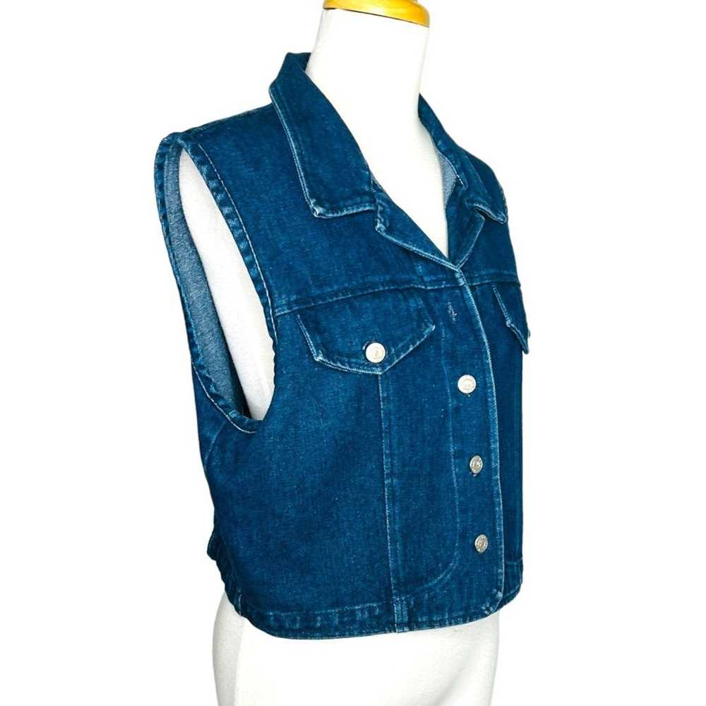 Streetwear Apache Denim Vest Size L Vintage Apach… - image 3