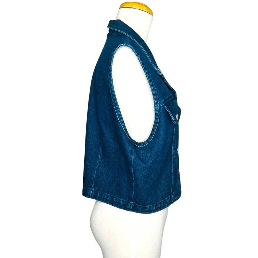 Streetwear Apache Denim Vest Size L Vintage Apach… - image 4