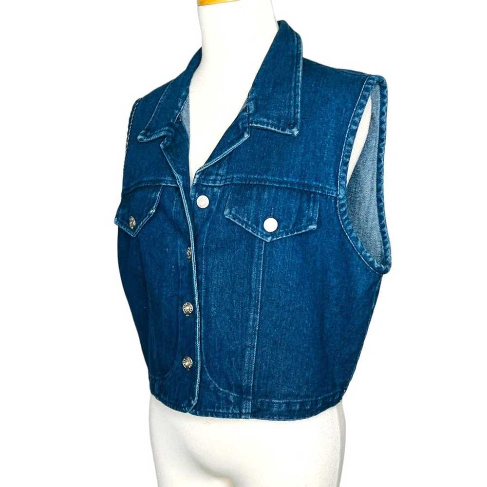 Streetwear Apache Denim Vest Size L Vintage Apach… - image 6