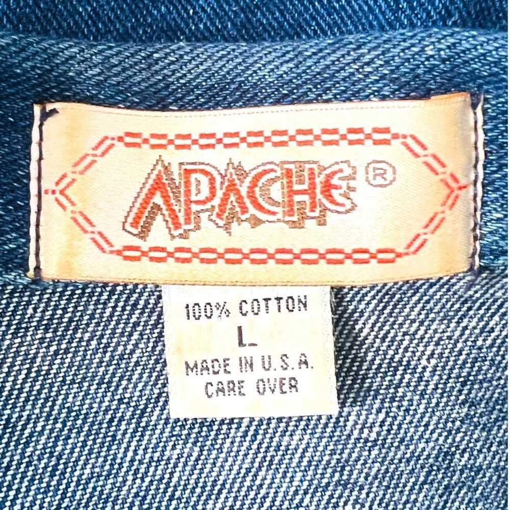 Streetwear Apache Denim Vest Size L Vintage Apach… - image 7