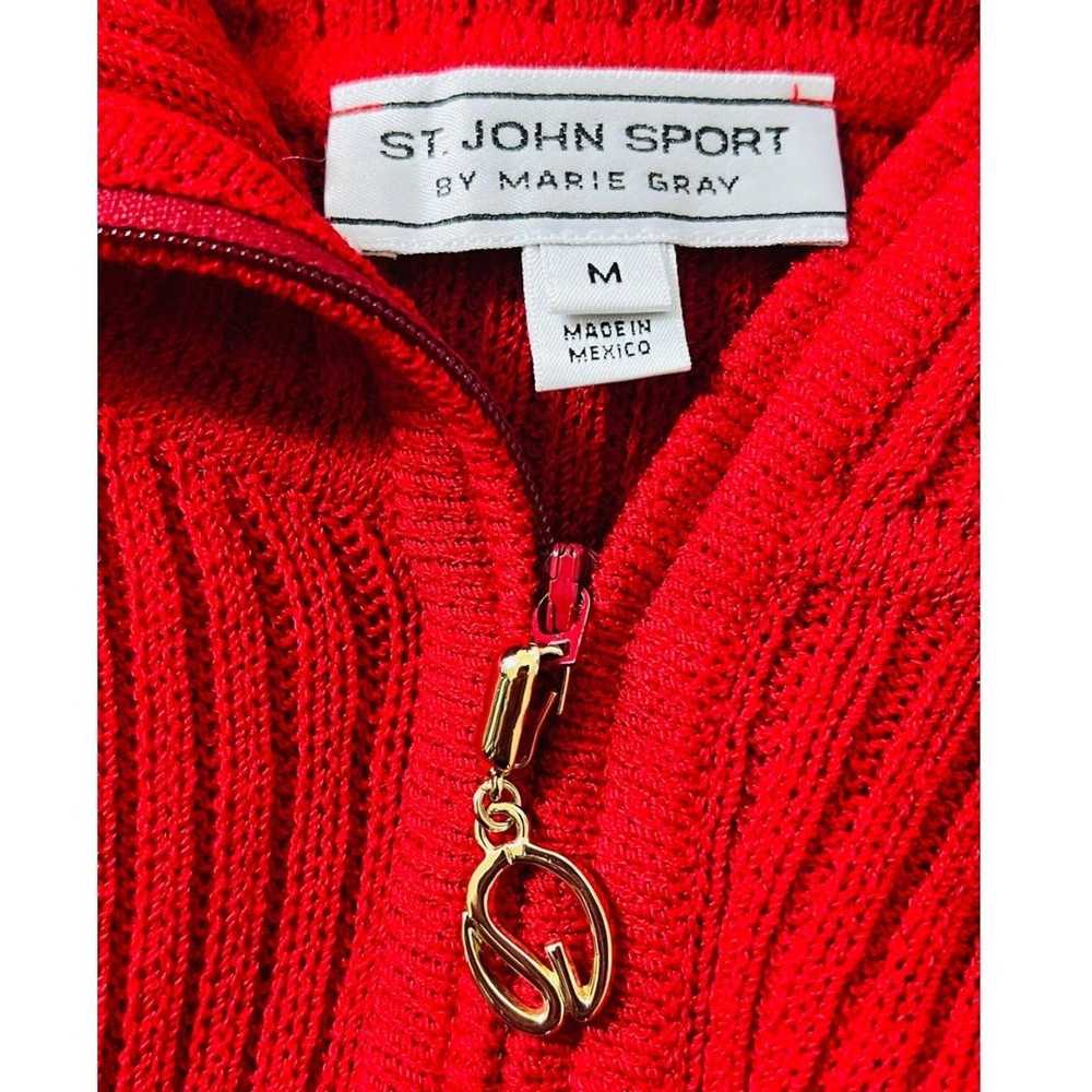 Designer St. John Sport by Marie Gray Zip Up Swea… - image 8