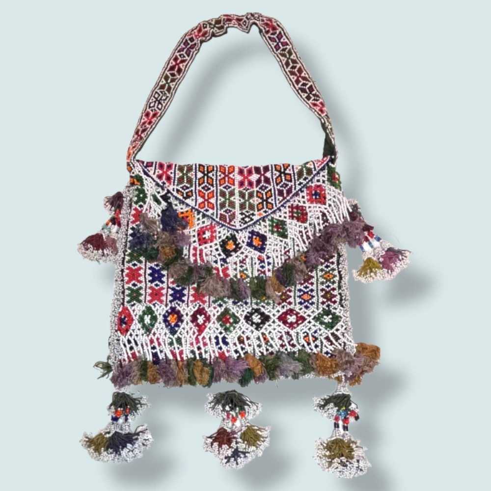 Other BEADED SHOULDER ETHNIC BAG Handmade - image 1