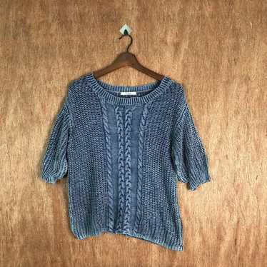 Aran Isles Knitwear × Japanese Brand Sureve Blue … - image 1