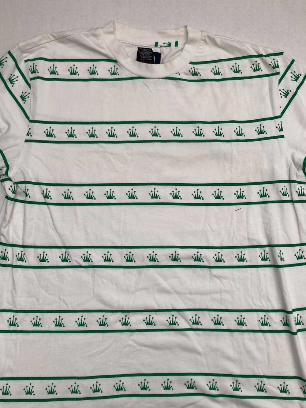 Stussy × Vintage Stussy white green kings crown w… - image 2