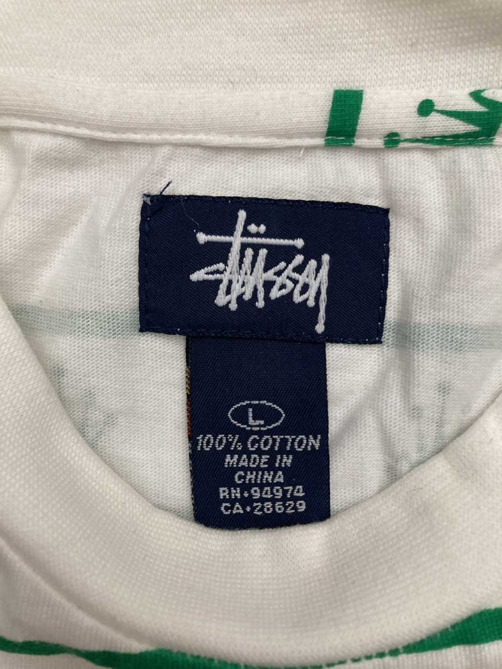 Stussy × Vintage Stussy white green kings crown w… - image 4