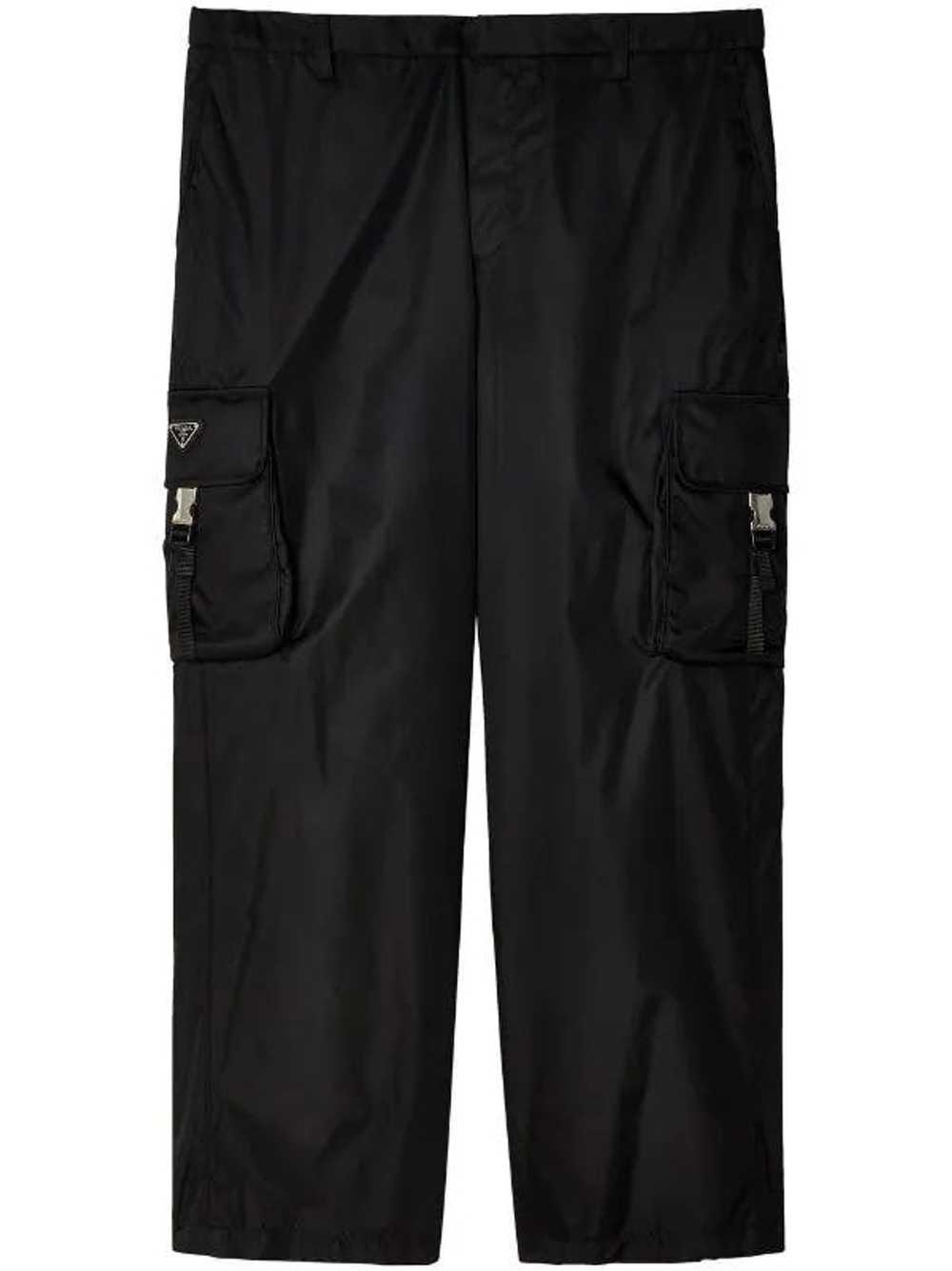 Prada Prada logo-plaque cargo pants - image 9