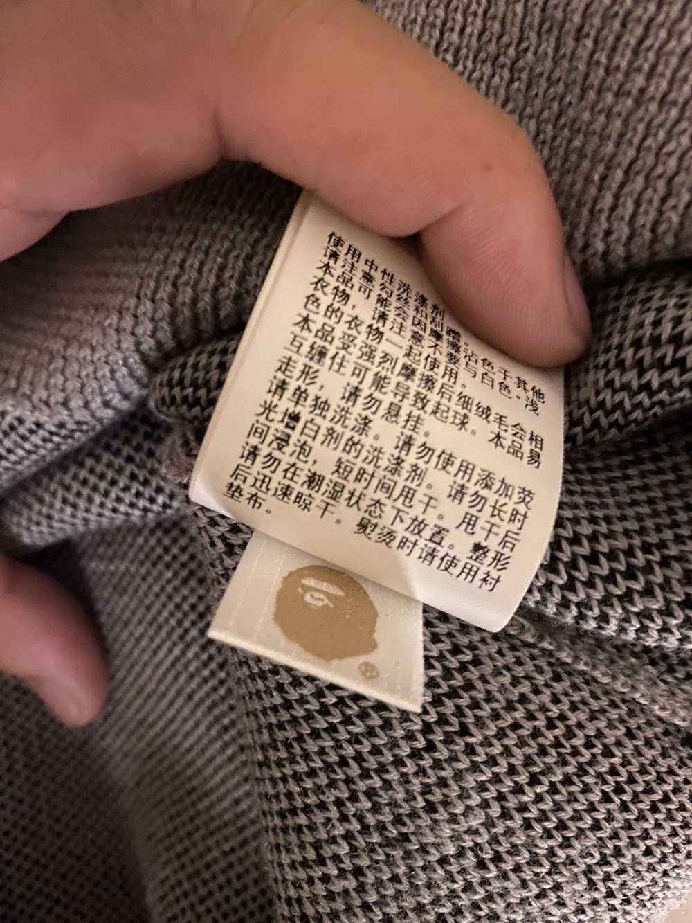 Bape Kanji logo knit sweater - image 5