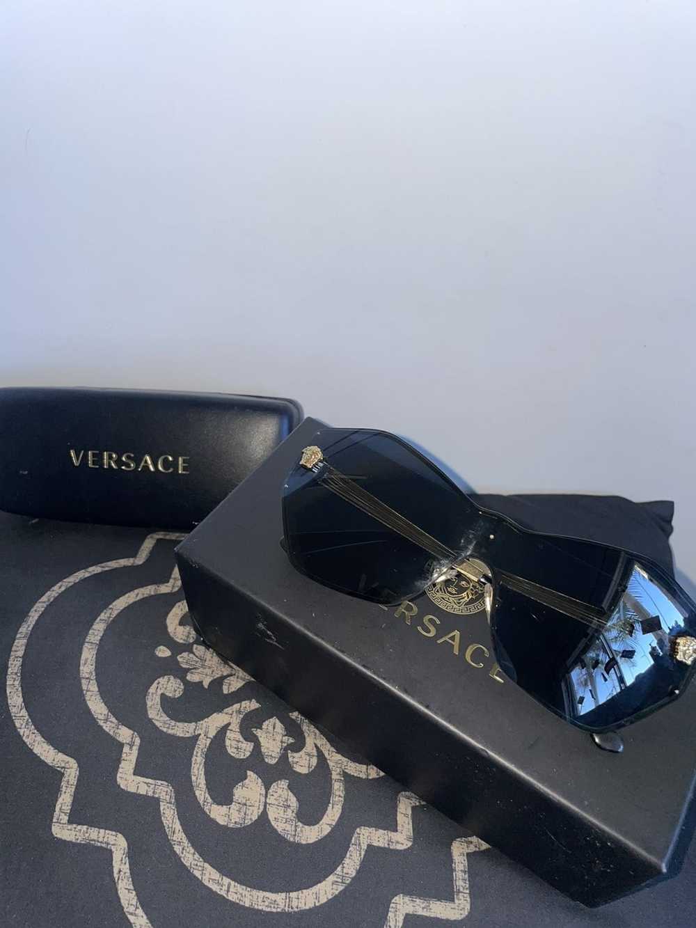 Versace Versace rimless hexagonal glasses - image 4
